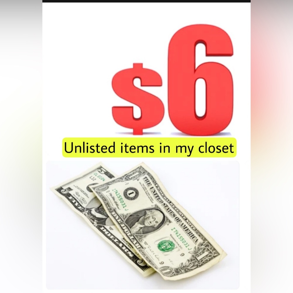 unlisted items you are purchasing